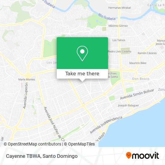 Cayenne TBWA map