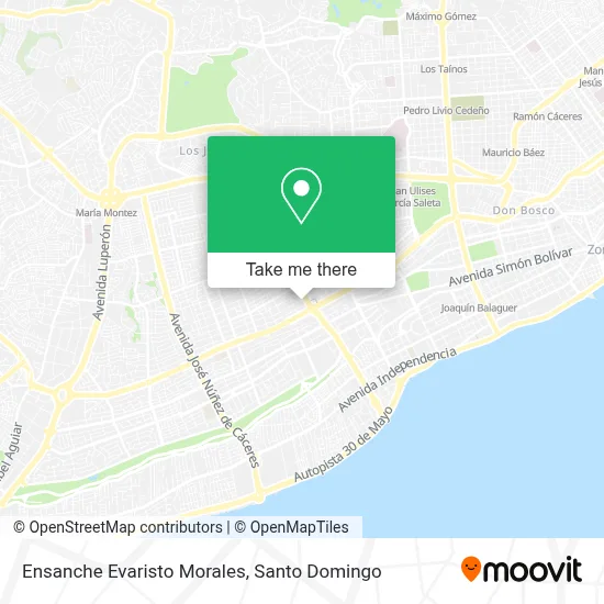 Mapa de Ensanche Evaristo Morales