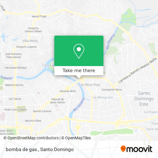 bomba de gas. map