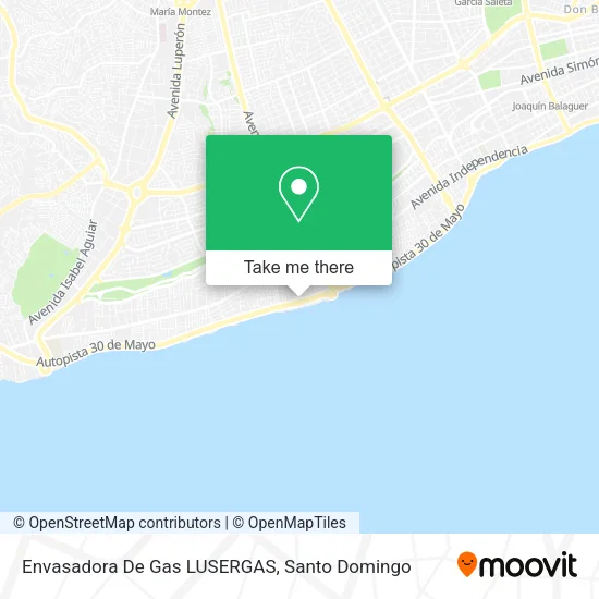 Mapa de Envasadora De Gas LUSERGAS