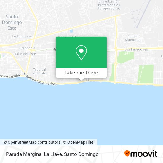 Parada Marginal La Llave map