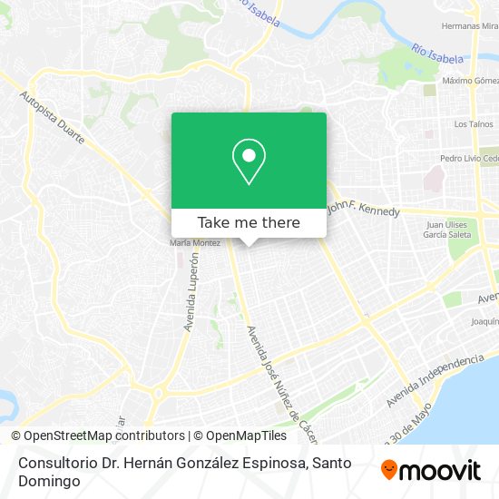 Mapa de Consultorio Dr. Hernán González Espinosa