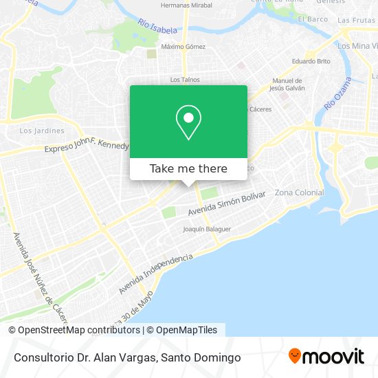 Consultorio Dr. Alan Vargas map