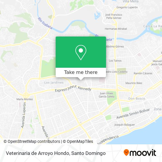 Mapa de Veterinaria de Arroyo Hondo