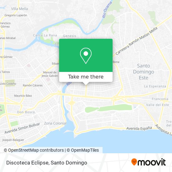 Discoteca Eclipse map