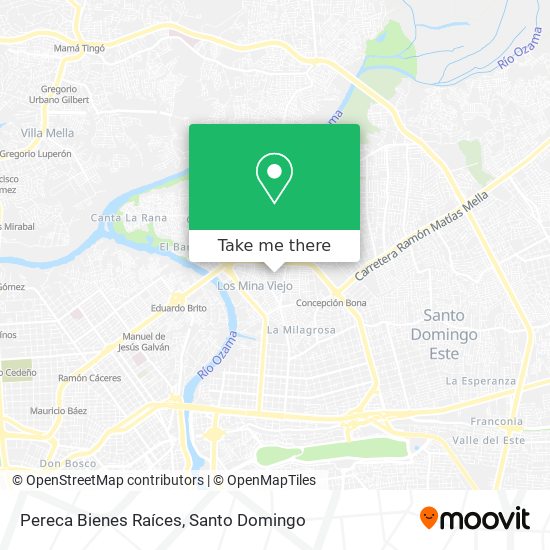 Pereca Bienes Raíces map