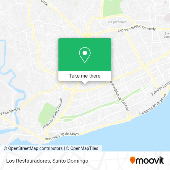 Los Restauradores map