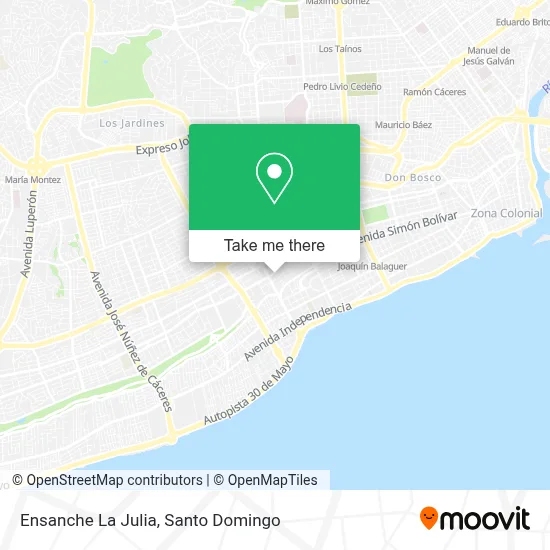 Mapa de Ensanche La Julia