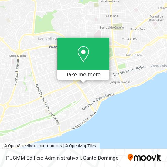 PUCMM   Edificio Administrativo I map