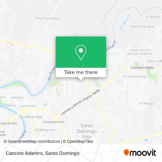 Cancino Adentro map