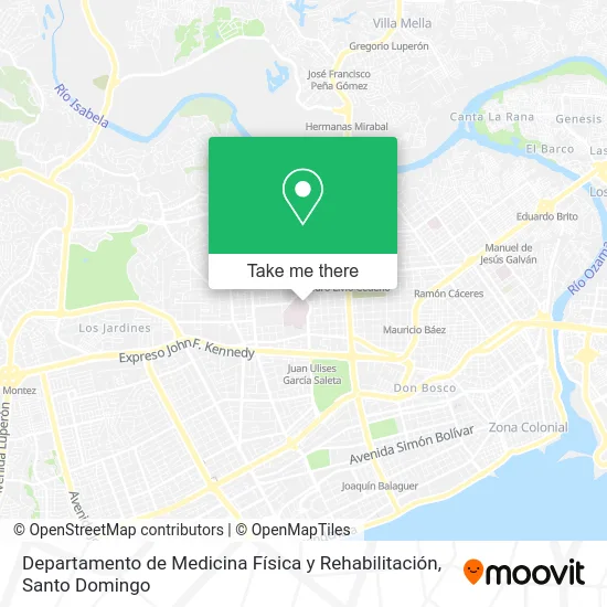 Mapa de Departamento de Medicina Física y Rehabilitación