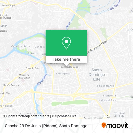 Cancha 29 De Junio (Pidoca) map