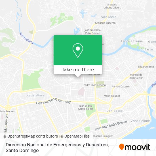 Direccion Nacional de Emergencias y Desastres map