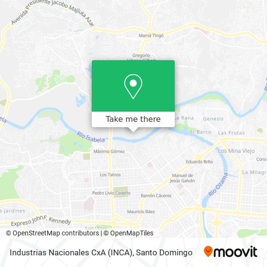 Industrias Nacionales CxA (INCA) map