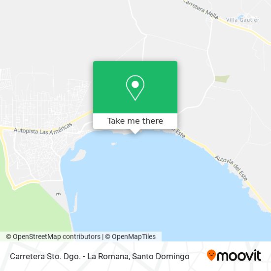 Mapa de Carretera Sto. Dgo. - La Romana