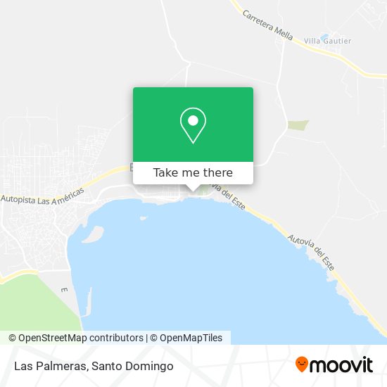 Las Palmeras map