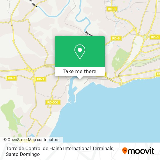 Torre de Control de Haina International Terminals map