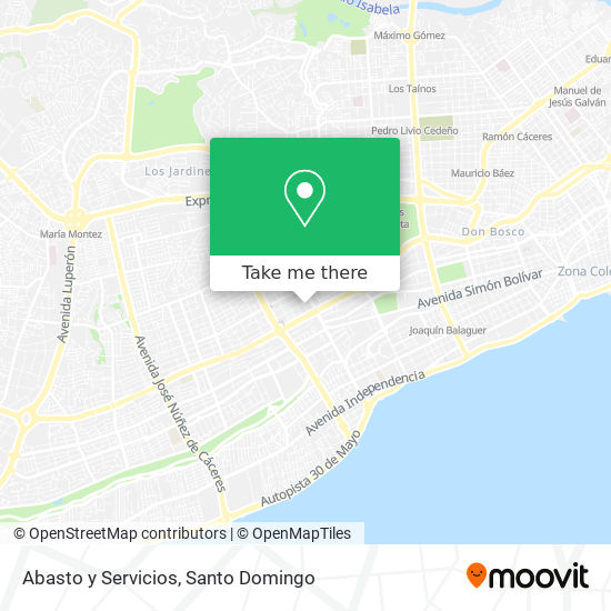 Abasto y Servicios map