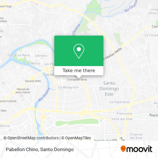 Pabellon Chino map