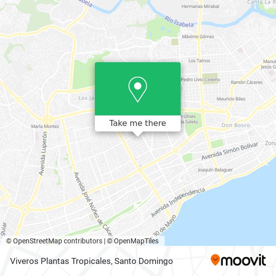 Viveros Plantas Tropicales map