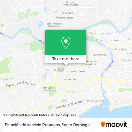 Estación de servicio Propagas map