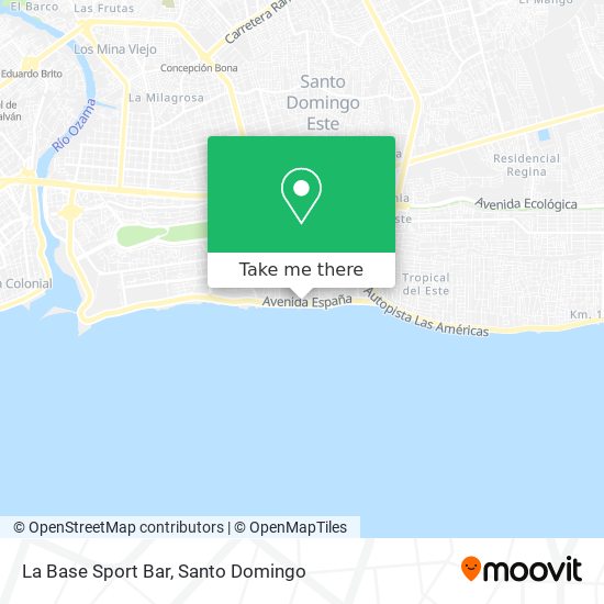 La Base Sport Bar map