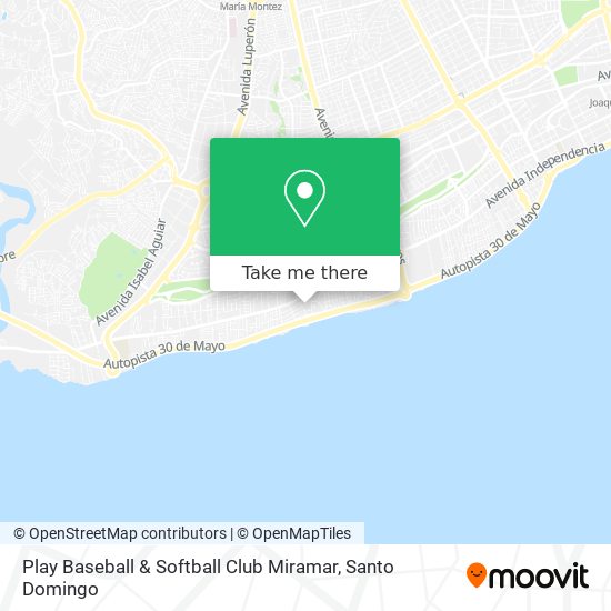 Mapa de Play Baseball & Softball Club Miramar