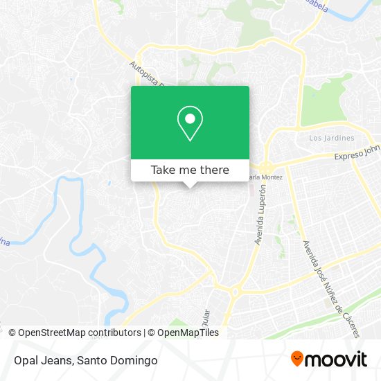 Opal Jeans map