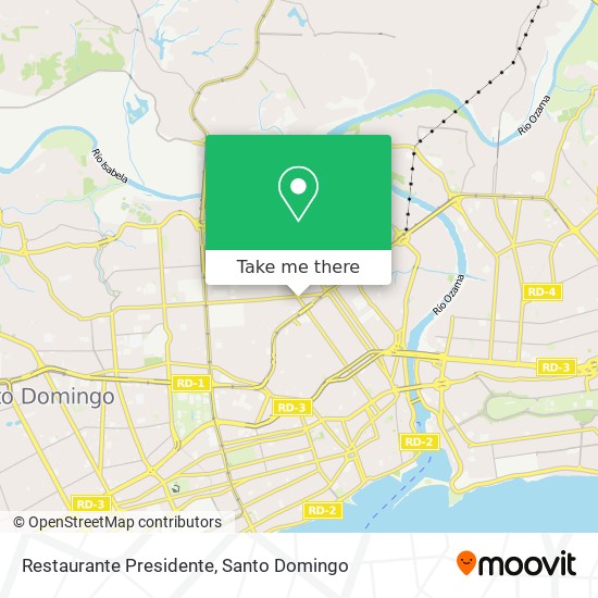 Restaurante Presidente map