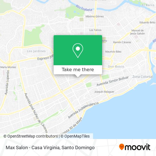 Max Salon - Casa Virginia map