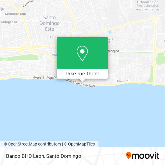 Banco BHD Leon map