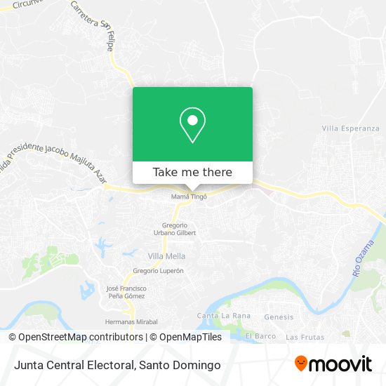 Mapa de Junta Central Electoral