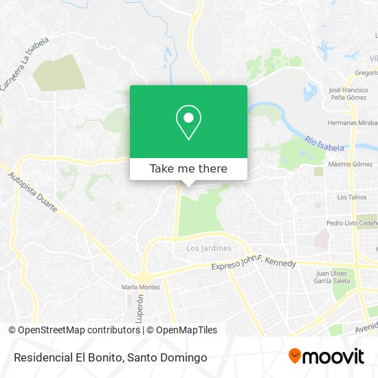 Residencial El Bonito map
