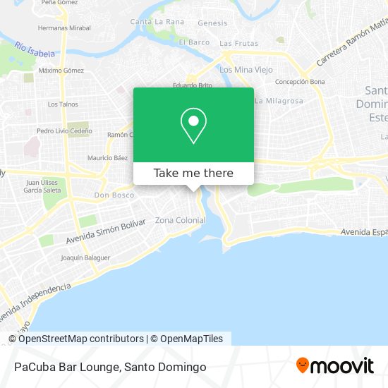 PaCuba Bar Lounge map