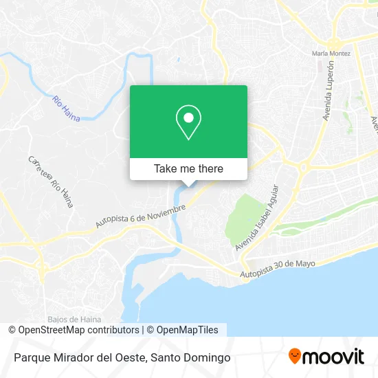 Parque Mirador del Oeste map