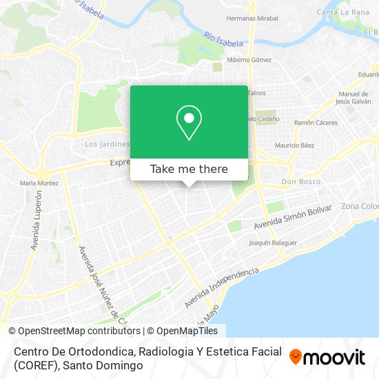 Centro De Ortodondica, Radiologia Y Estetica Facial (COREF) map