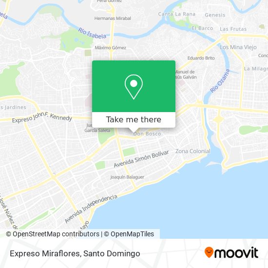 Mapa de Expreso Miraflores
