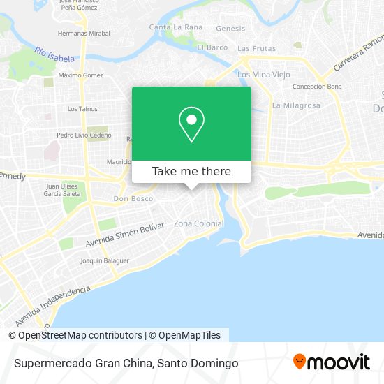 Supermercado Gran China map