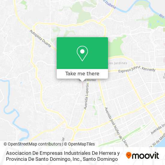 Mapa de Asociacion  De Empresas Industriales  De Herrera y Provincia De Santo Domingo, Inc.