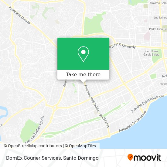 DomEx Courier Services map