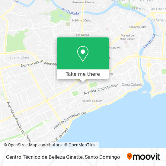 Mapa de Centro Técnico de Belleza Ginette