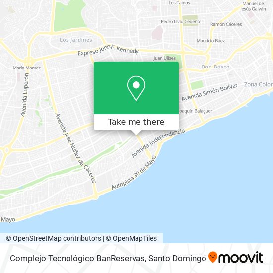 Complejo Tecnológico BanReservas map