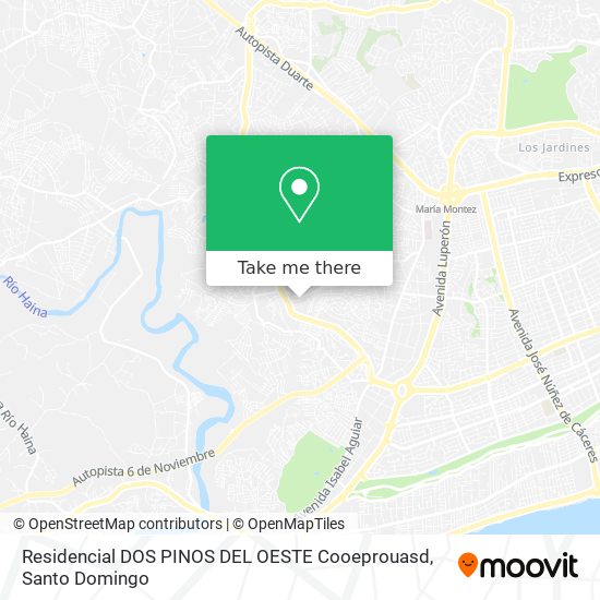 Residencial DOS PINOS DEL OESTE Cooeprouasd map