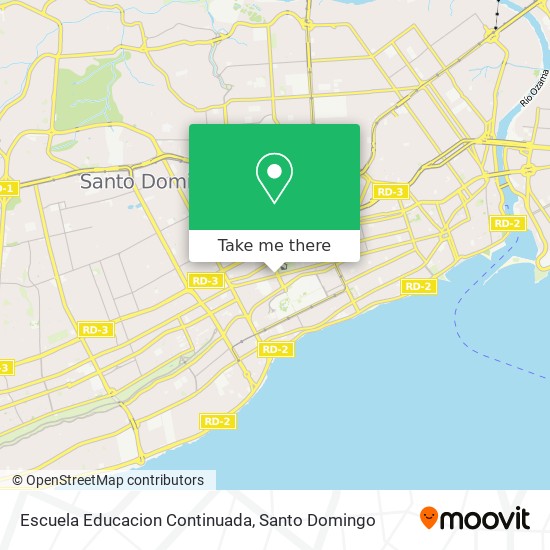 Escuela Educacion Continuada map