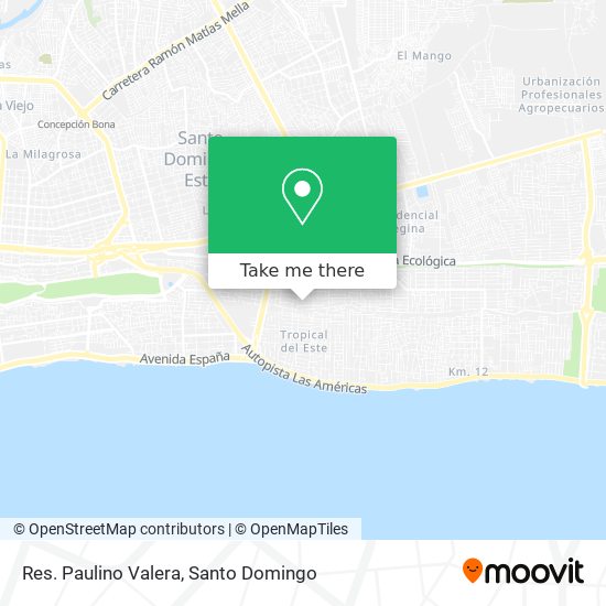 Res. Paulino Valera map