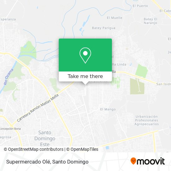 Supermercado Olé map