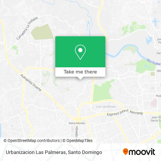Urbanizacion Las Palmeras map