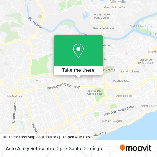 Auto Aire y Refricentro Dipre map