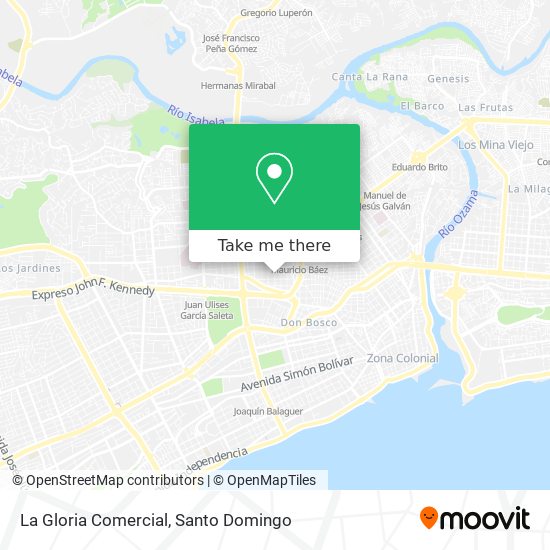 La Gloria Comercial map