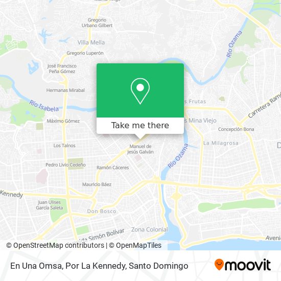 En Una Omsa, Por La Kennedy map